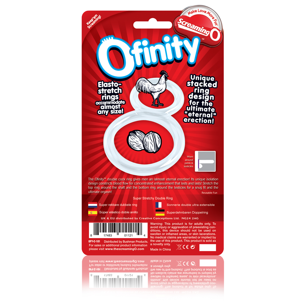 OJ2W7EBqyILvZuZEPmx3Udiw55Ci480T Ofinity Double Ring - Clear - Image 1