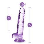 Naturally Yours - 7 Inch Crystalline Dildo - Amethhyst - Image 3
