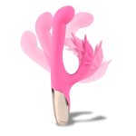 Maui 420 Series - Dual Motor G-Spot Pot Leaf - Rechargeable Vibrator - Pink - Image 2