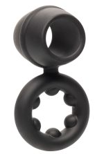 Alpha Liquid Silicone Dual Support Magnum Ring - Black - Image 2