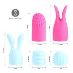 Quinn 5 Piece Silicone Attachments - Pink/blue - Image 2