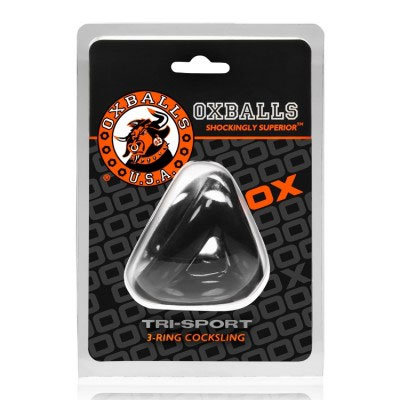 R7XOVqKn Tri Sport 3 Ring Sling Atomic Jock - Black - Image 1