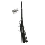 Sex and Mischief Crystal Whip - Black