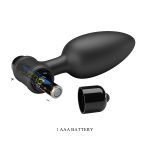 Pretty Love Vibra Butt Plug II - Black - Image 5