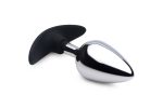 Dark Invader Metal and Silicone Anal Plug - Large - Image 4