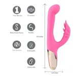 Maui 420 Series - Dual Motor G-Spot Pot Leaf - Rechargeable Vibrator - Pink - Image 5