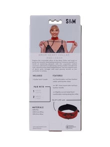 VoxhJXRF Amor Collar and Leash - Red - Image 1