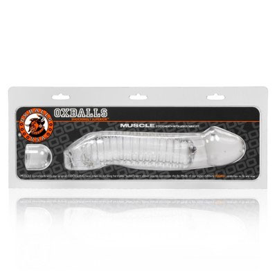 WSWvb4Sw Muscle Smooth Cocksheath Atomic Jock - Clear - Image 1
