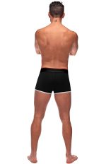 Retro Sport Panel Short - Medium - Black/ Red - Image 7