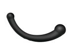 10x Vibra-Crescent Silicone Dual Ended Dildo - Black - Image 4