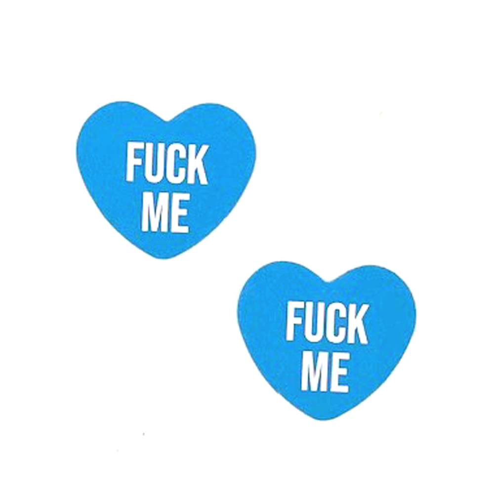 ZyPfLkJmwGLhRXvniBVYKqanBIzxIF1M Fuck Me Blue Candy Heart Pasties - Image 1