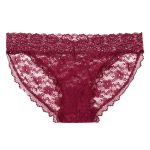 Remote Control Lace Panty Set - S/ M - Burgundy - Image 5