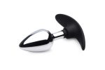 Dark Invader Metal and Silicone Anal Plug - Medium - - Image 2
