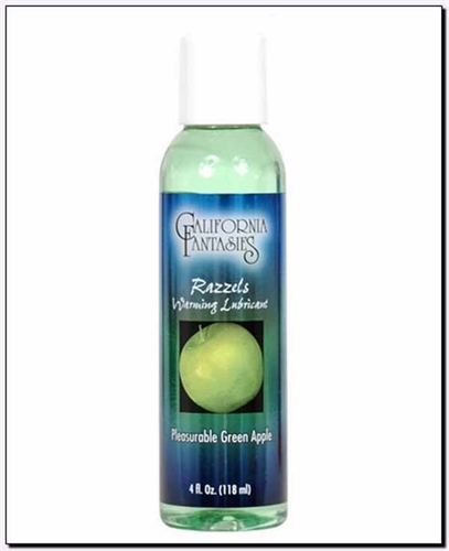 aa2f6fa020c09862795cbd6977be087b Razzels Warming Lubricant - Pleasurable Green Apple - 4 Oz. Bottle - Image 1