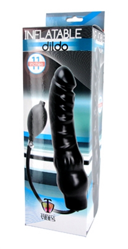 c796bf7c2907e34fcc163a009265612f Inflatable 11 Inch Super Dong - Black - Image 1