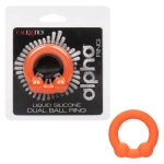 Alpha Liquid Silicone Dual Ball Ring - Orange Orange - Image 8