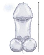Glitterati Disco Penis 3 Foot Mylar Balloon - Image 2