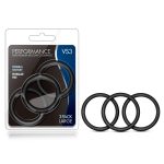 Performance - Vs3 Pure Premium Silicone Cockrings - Large - Black - Image 5