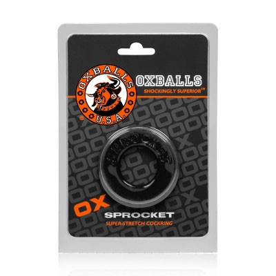 dvMQeMxY Sprocket Cockring Atomic Jock - Black - Image 1