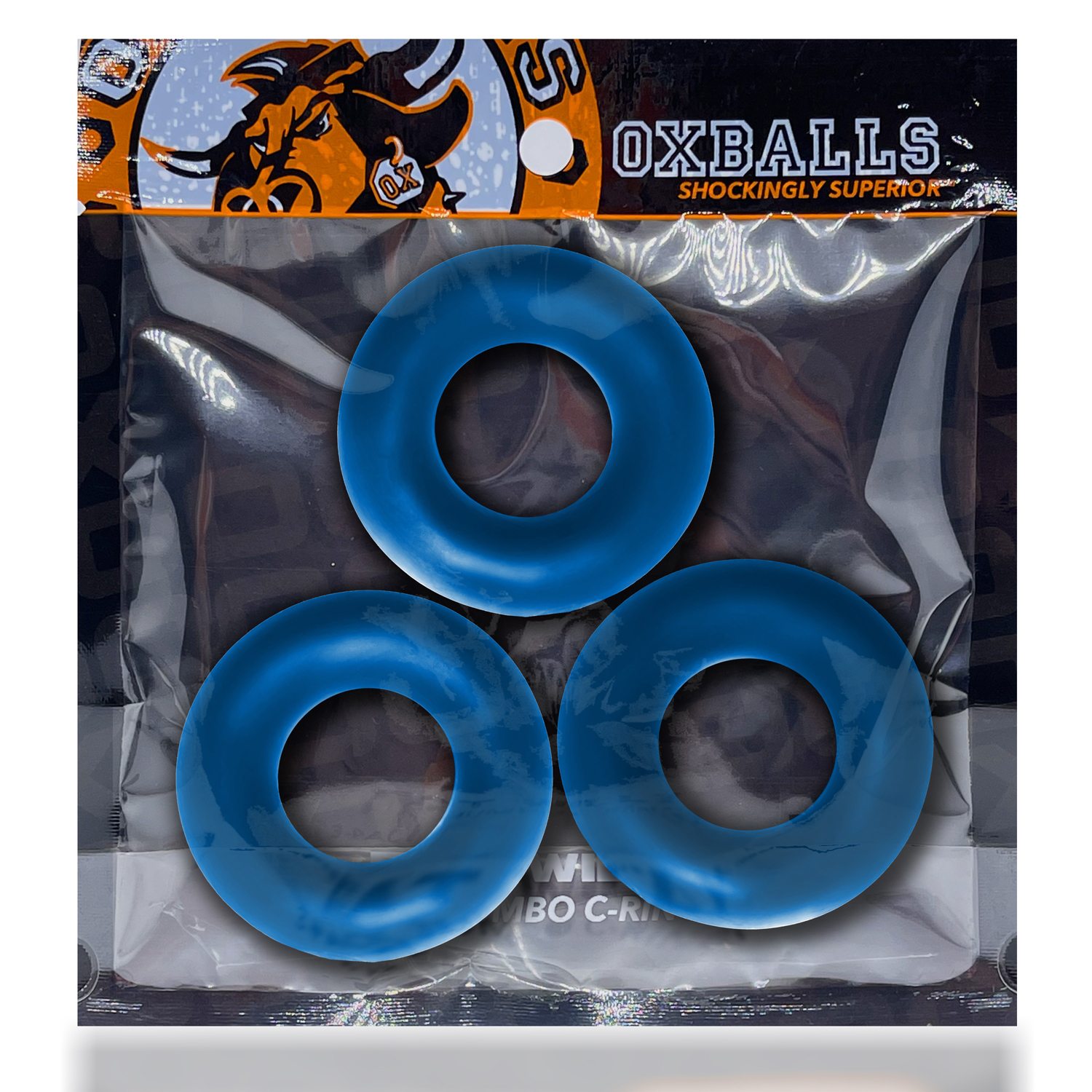 fsIp2yqfubwIHcoUhXPSdstyjWHPNBuW Fat Willy 3-Pack Jumbo C-Rings - Space Blue - Image 1