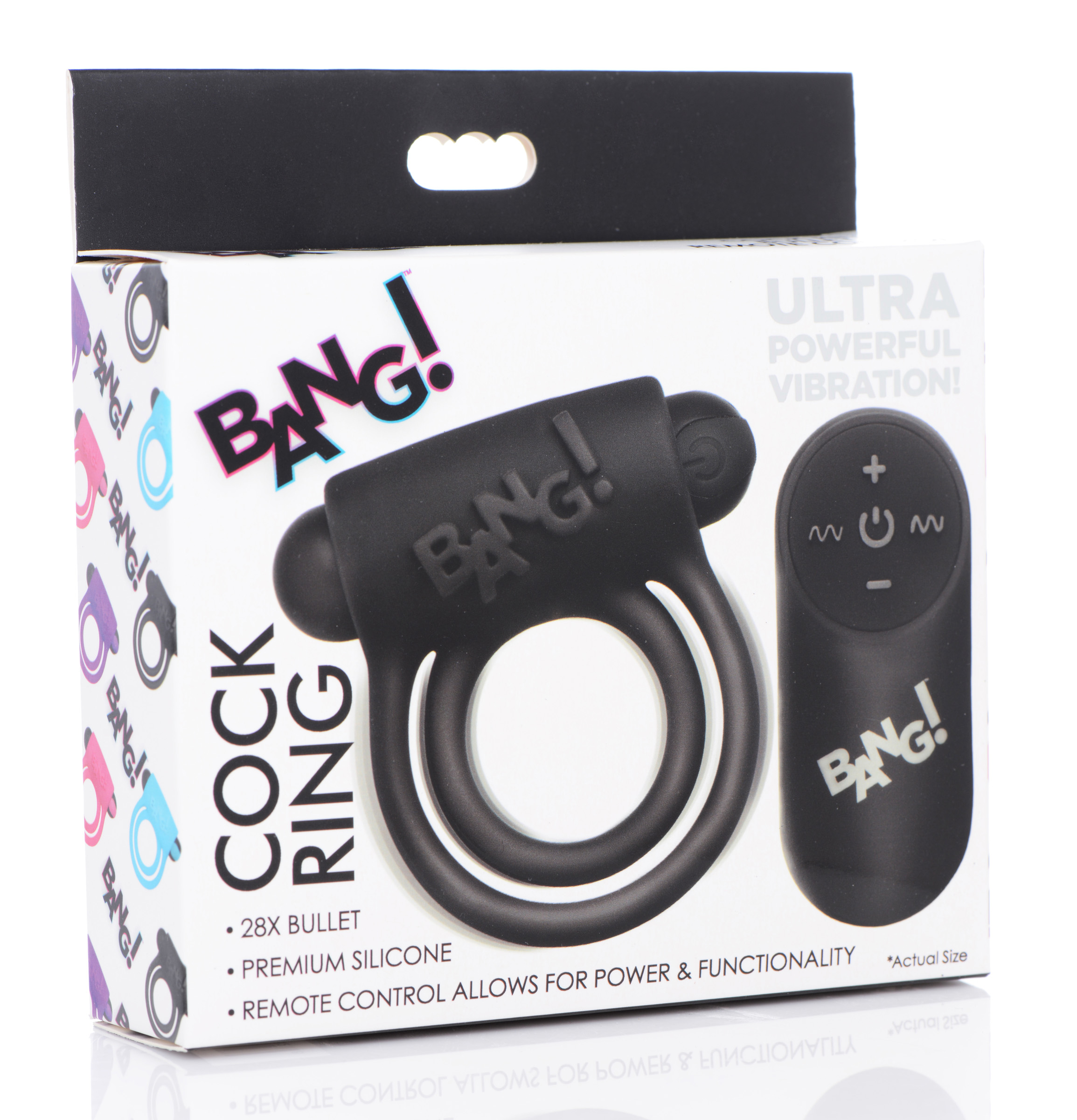 g9TUI5ZRJNFAarUthFGKx5P2bYdincBa Bang - Silicone Cock Ring and Bullet With Remote Control - Black - Image 1