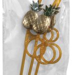 Tropical Drinking Straws - Pineapple - 3 Pack