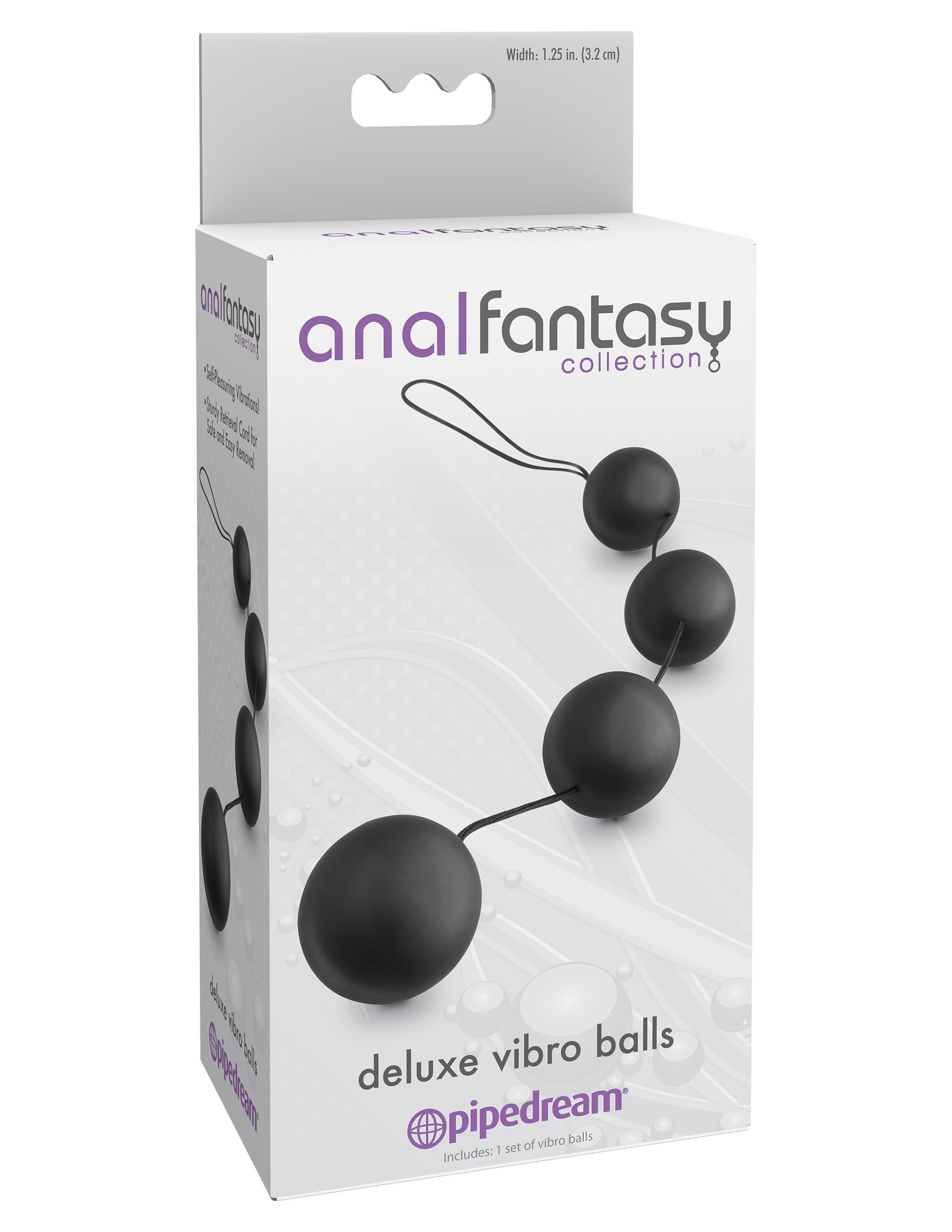 ggeEzKHZSVmOkVZswRplSrOaNa81V6xf Anal Fantasy Collection Deluxe Vibro Balls - Black - Image 1