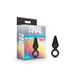 Anal Adventures - Platinum - Silicone Loop Plug - Small - Black - Image 3