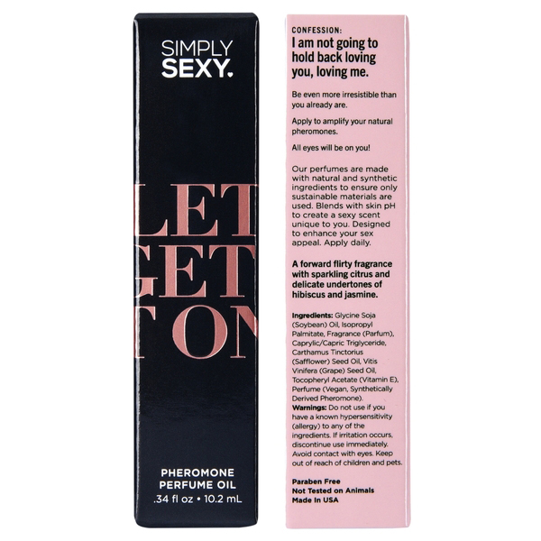 jjqYoYZ7 Simply Sexy Lets Get It on - Pheromone Perfume Oil Roll on - .34oz | 10.2ml - Image 1