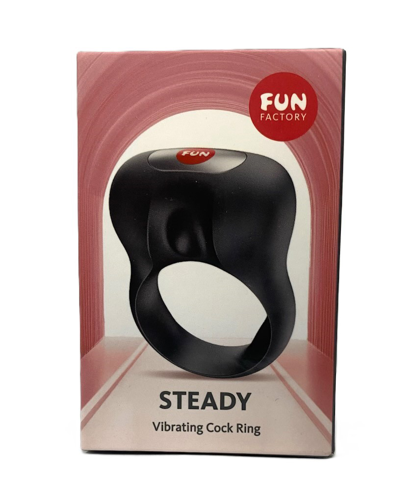 lLAtFe9c Steady Vibrating Cockring - Black - Image 1