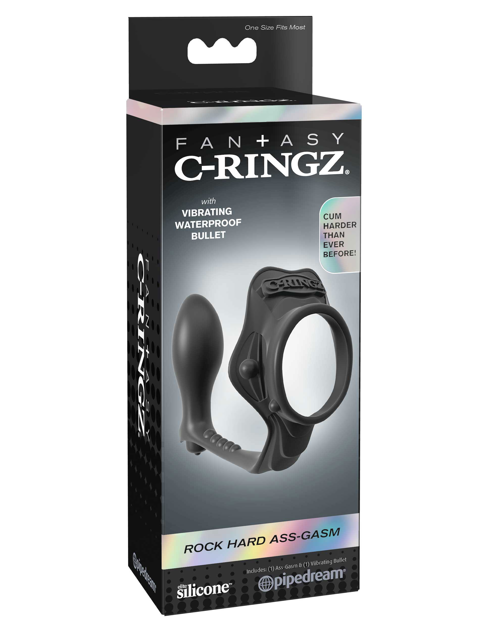 nZr77gHIWiVOiOQgCBbaIBNrIVc5MarL Fantasy C-Ringz Rock Hard Ass Gasm - Black - Image 1