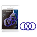 Performance - Vs1 Pure Premium Silicone Cockrings - Medium - Indigo - Image 4