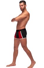 Retro Sport Panel Short - Medium - Black/ Red - Image 2