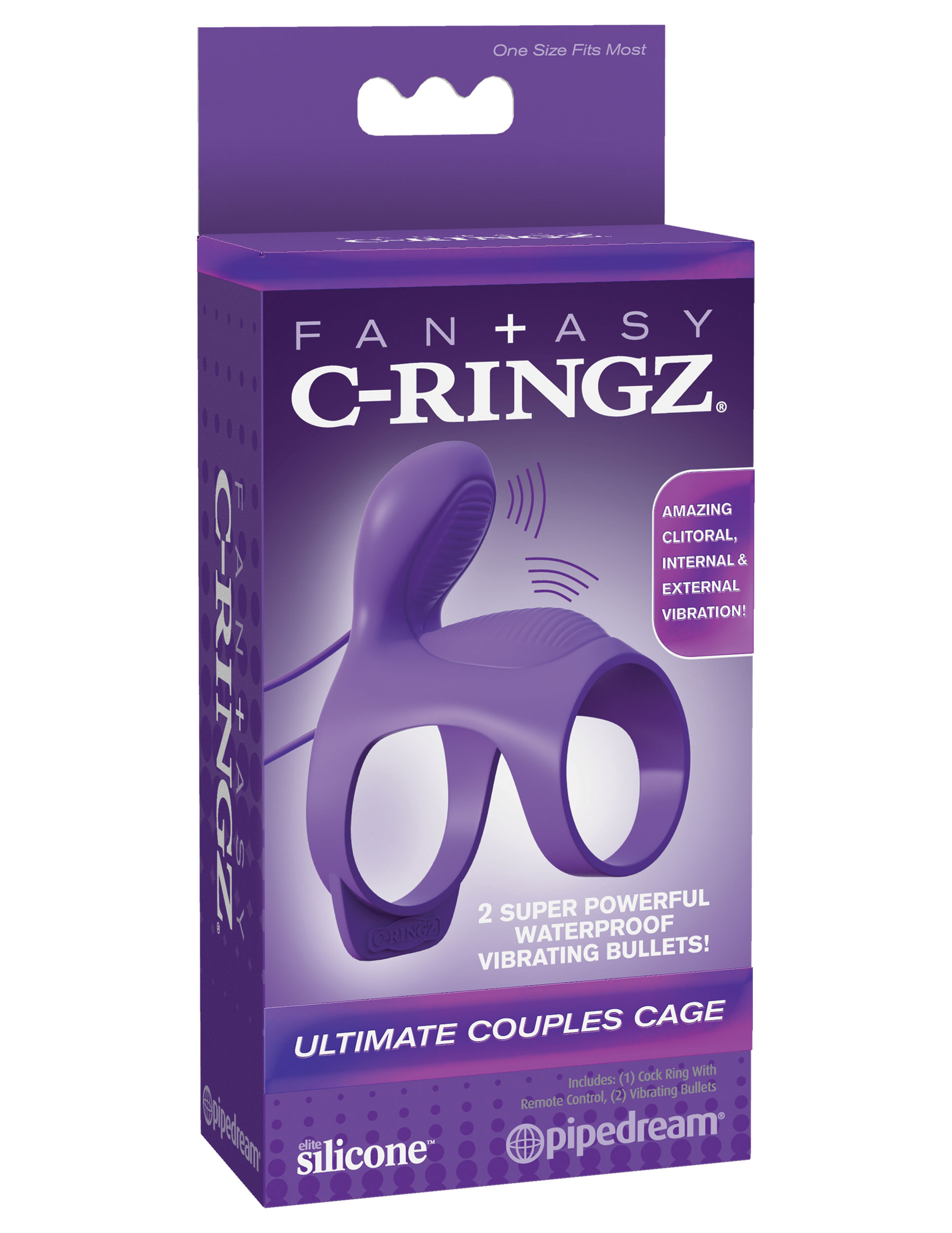 qqK1n3vdId4Oxb9y6mBWg6qf1oeWqVFP Fantasy C-Ringz Ultimate Couples Cage - Purple - Image 1