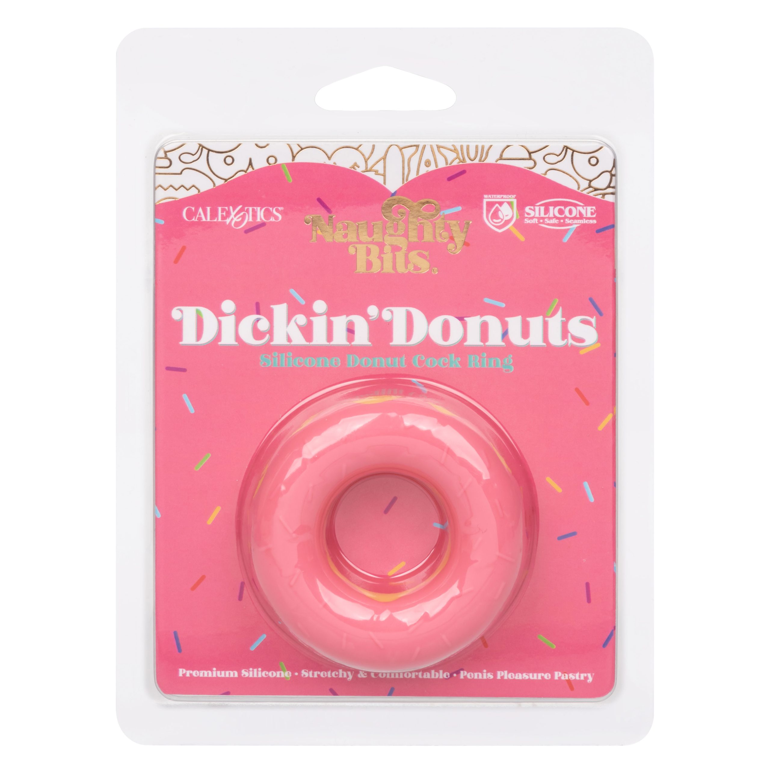 rOuZeBPEzqldQY83F3ptoYXRJbyvW5hV Naughty Bits Dickin Donuts Silicone Donut Cock Ring - Pink - Image 1
