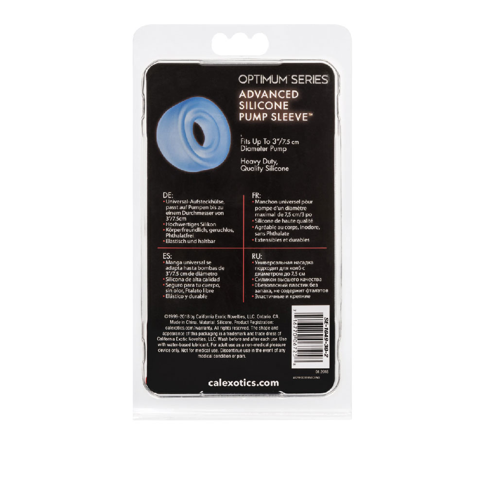 rWga9bTU Advanced Silicone Pump Sleeve - Blue - Image 1