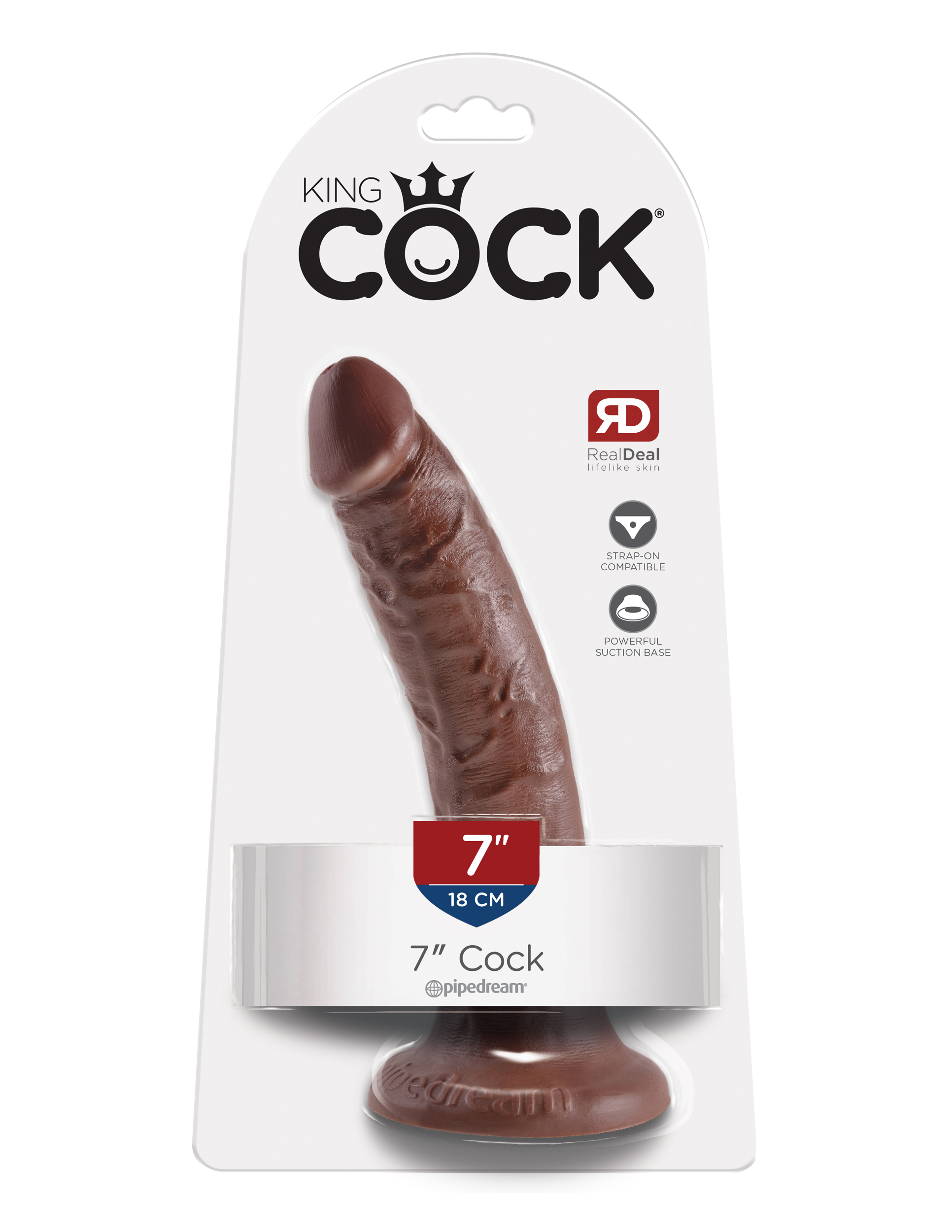 s6WH1BQeR4Z0HIYXNWKkU1IRix6OPbb8 King Cock 7-Inch - Brown - Image 1