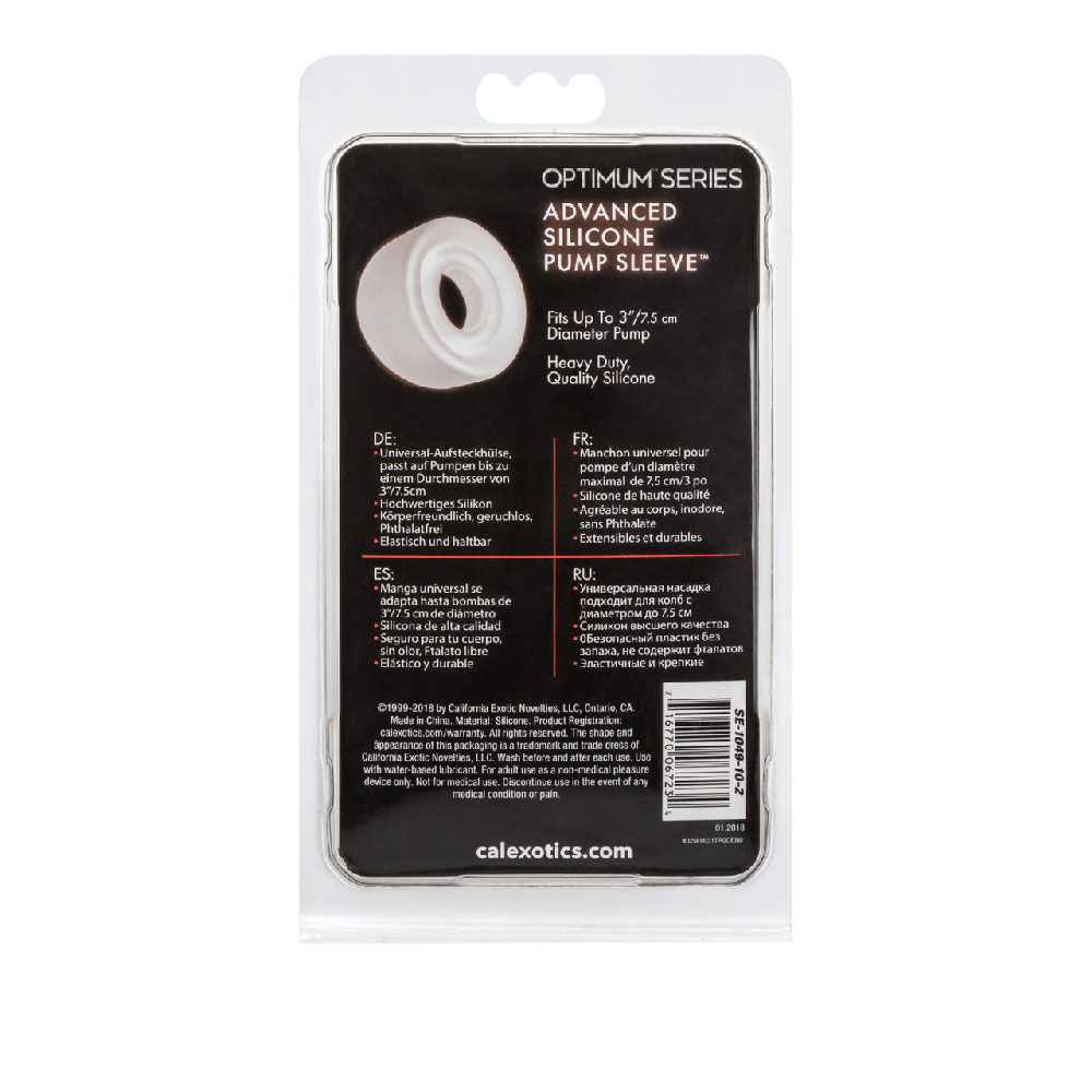 sEJY3u8b Advanced Silicone Pump Sleeve - Clear - Image 1