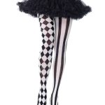 Harlequin Pantyhose - Black/white