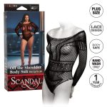 Scandal Plus Size Off the Shoulder Body Suit - Plus Size - Black - Image 6