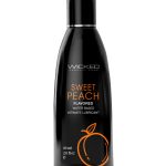 Aqua Sweet Peach Flavored Water Based Intimate Lubricant - 2 Fl. Oz.