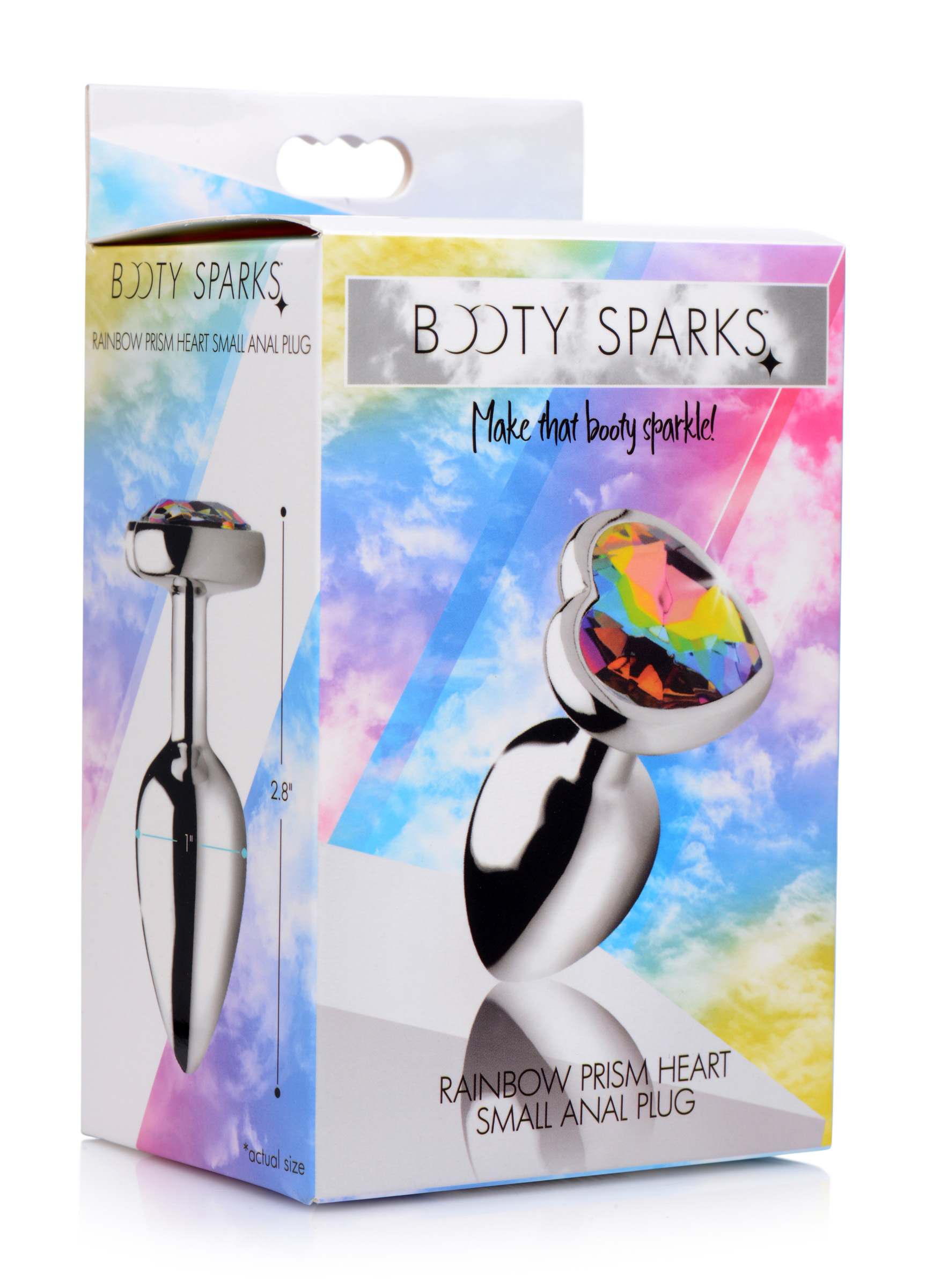 vzlN0DqCHH0WZT2sbIZkEY3hbfw3MOfJ Rainbow Prism Heart Anal Plug - Small - Image 1