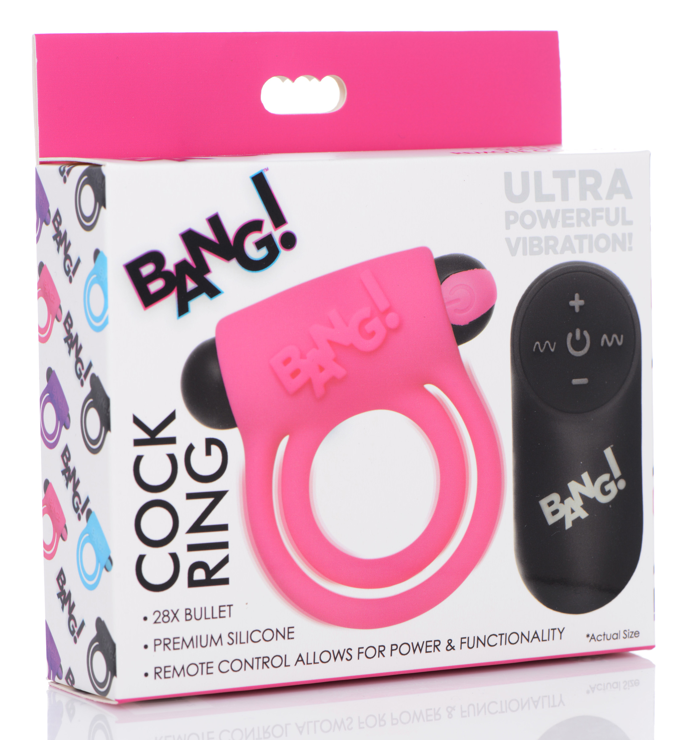 wDvenV4Lc7qXR0qzkjghg34OlASqtWjo Bang - Silicone Cock Ring and Bullet With Remote Control - Pink - Image 1