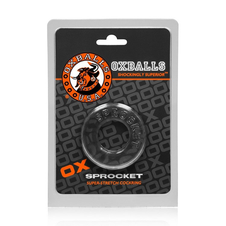 wwHiNqVK Sprocket Cockring Atomic Jock - Clear - Image 1
