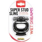 Wet Dreams Super Stud Sling - Black