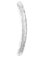 18 Inch Double Dildo - Clear - Image 3