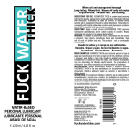 Fuck Water Thick 4oz Clear Water Based Lubricant