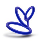 Performance - Vs4 Pure Premium Silicone Cockring Set - Indigo - Image 3