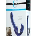 Revolver II Vibrating Strapless Strap on Dildo - Blue