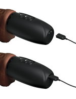 7.5 Inch Thrusting Cock With Balls - Brown - Image 9